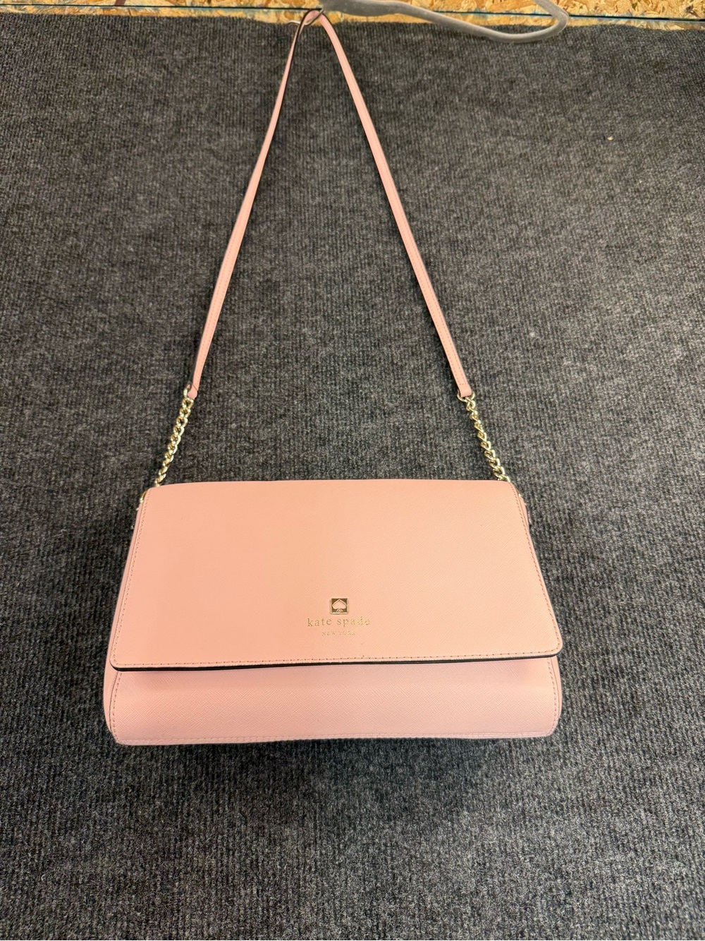 kate spade Blush Pink Chain-Detail Crossbody Bag